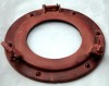 AL48591D - Porthole Glass Aluminum Rust, 9"